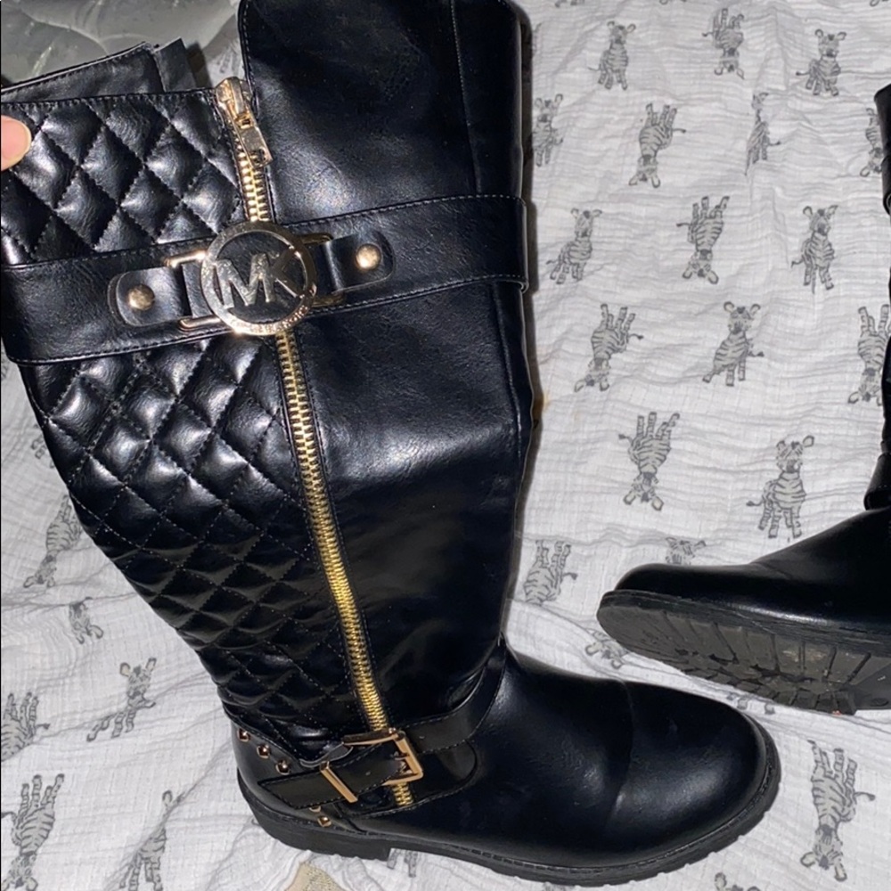 Michael Kors Leather Boots - Picture 2 of 3